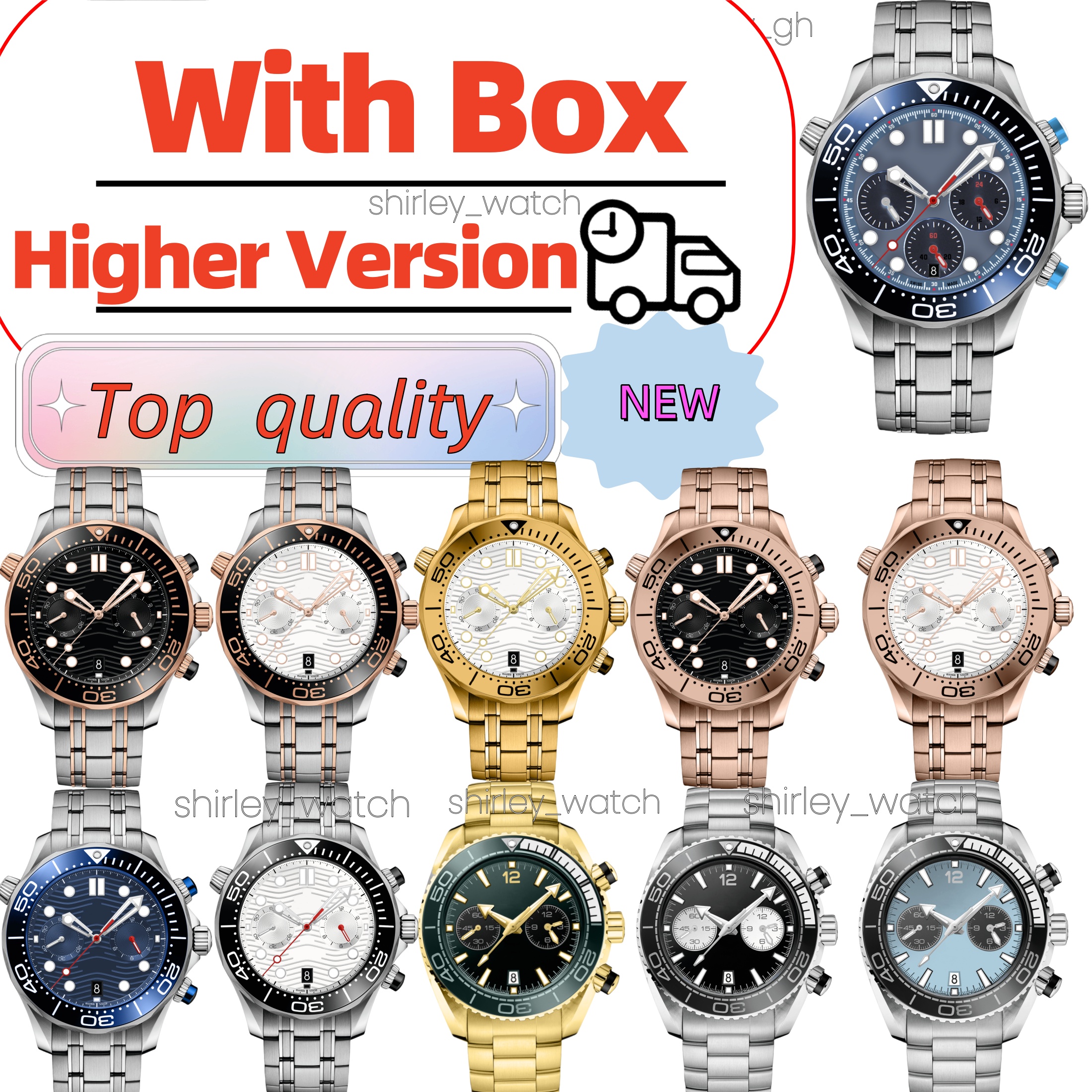 25ss Omeagas Watch swatches bioceramic moonwatch de villes watch Omgeas Watch Mens moon Watch man Chronograph Automatic Quartz Montre Armbanduhr Luxus-uhre