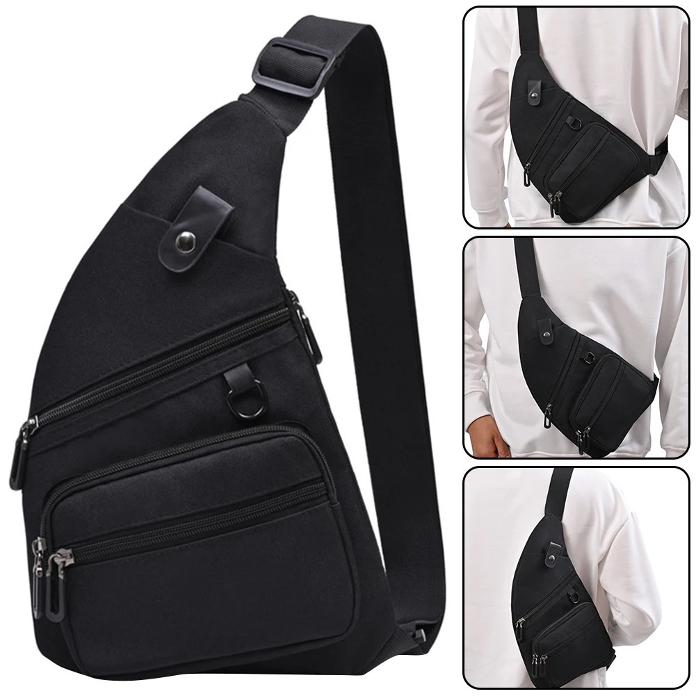 Ship from US Anti Theft Travel Bag Multifunctional Fanny Pack Large Capacity Sling Crossbody Adjustable Strap Waterproof for Women Men 250227FBB