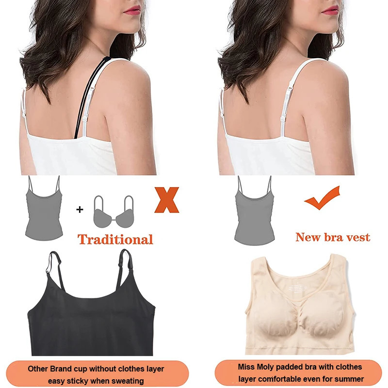 Women Cami Shaper with Built in Bra Tummy Control Camisole Tank Top Underskirts Shapewear Slimming Body Compression Vest 250226
