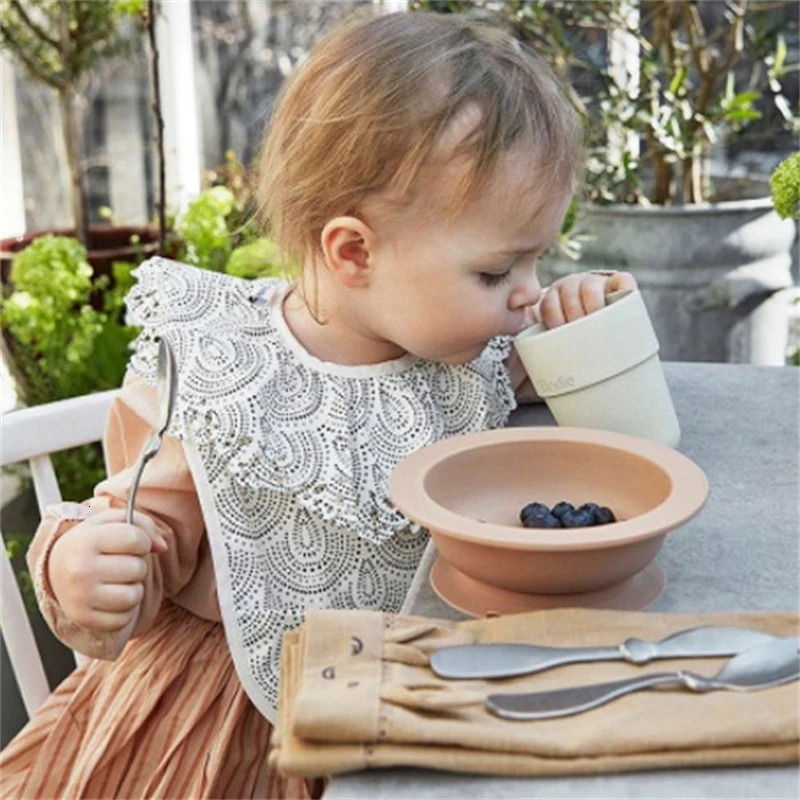 Baby Bibs INS Nordic Style Angel Pocket Burp Girl Boy Infant Meals Bib Waterproof Easy Clean Cute Elephant Bibs Soft PU 250227