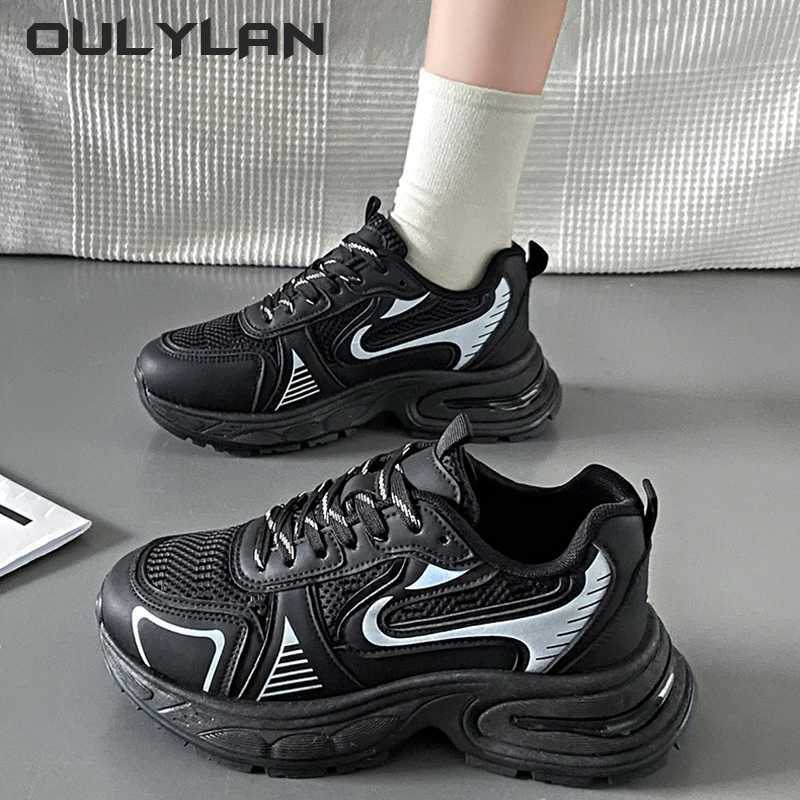 2024 Womens Luxary Chunky Sneakers Female Sports Running Shoes Thick Sole Shoes Spring Casual Ladies Fitness Vulcanize Shoes Z250227