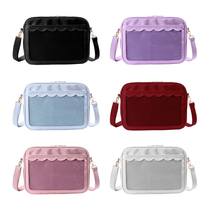 New Free Shipping Designer Bag Japanese Haruku Ita Bag For Women Transparent Pocket Itabag High School Girls