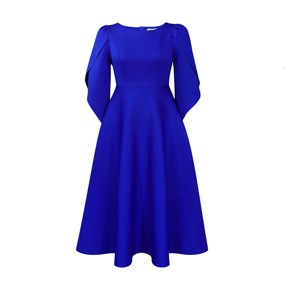 D413 women's autumn style elegant and fashionable banquet large swing African dress, 2025 new casual fashion trend clothing