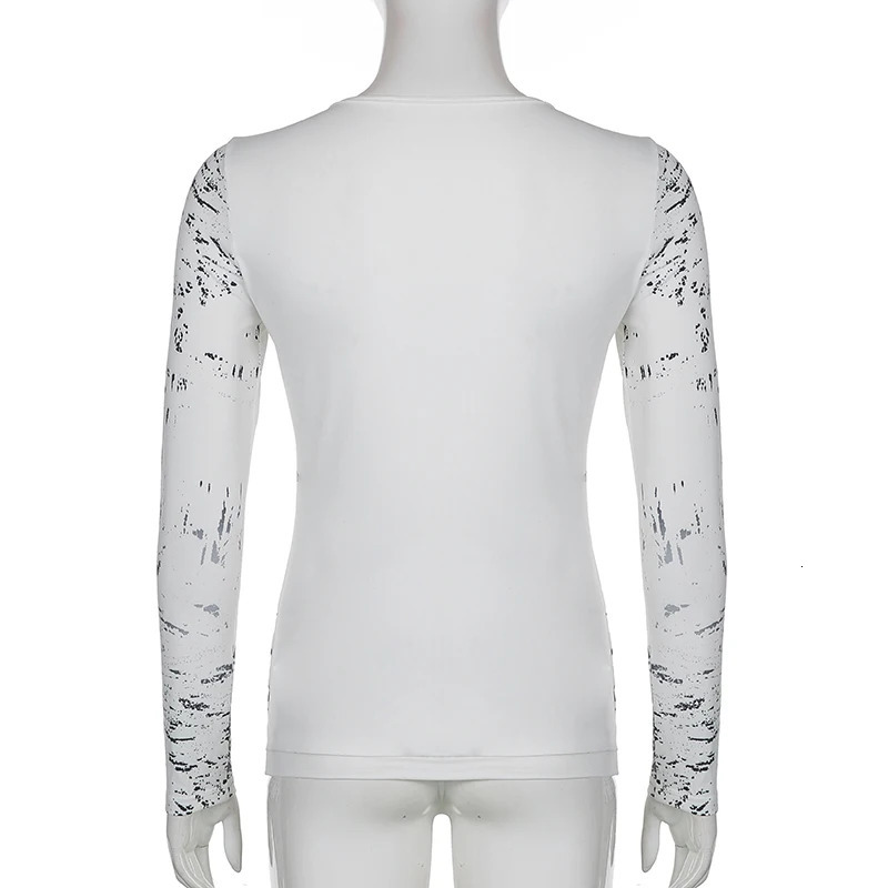 Rhinestone Graphic Print Tshirt Retro Harajuku Fairycore Grunge Slim Fit Pullovers Tees y2k Aesthetic Vintage Gothic Tos Women 250226