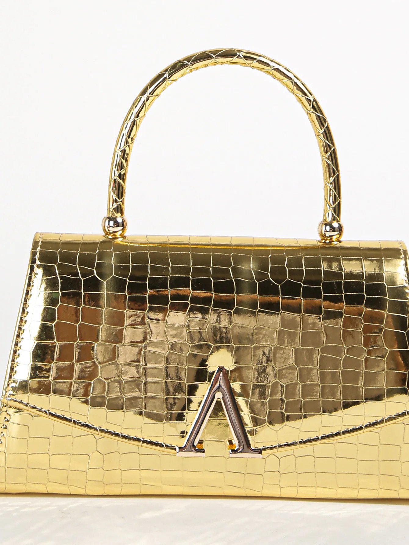 Womens Solid Color Mini Square Satchel Evening BagElegant Dinner Chain Bag For WomenElegantExquisite Patent 250226