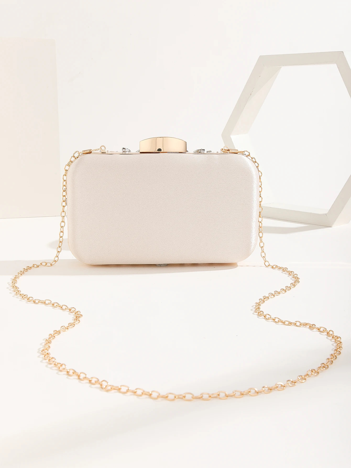 Gorgeouselegance handmake pearl diamondstudded rhinestones beaded flower pattern hand party wedding evening clutch bag 250226