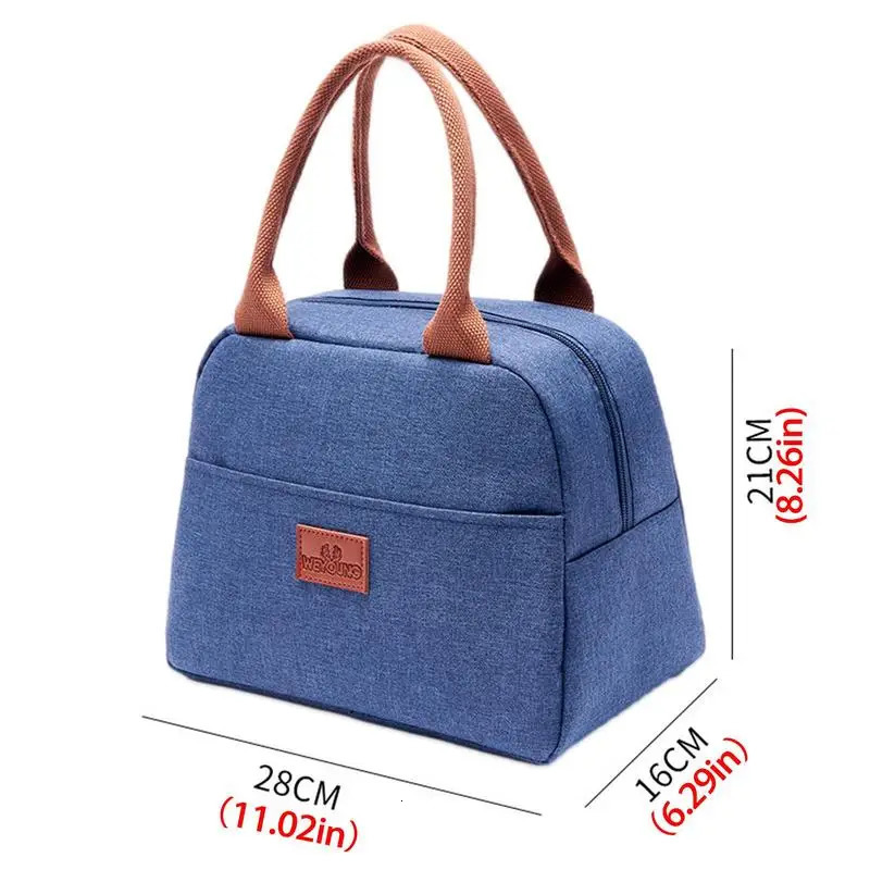 Ship from US Portable Cooler Bag Ice Pack Lunch Box Insulation Package Insulated Thermal Food Picnic Bags Pouch For Women Children Kids 250227FBB