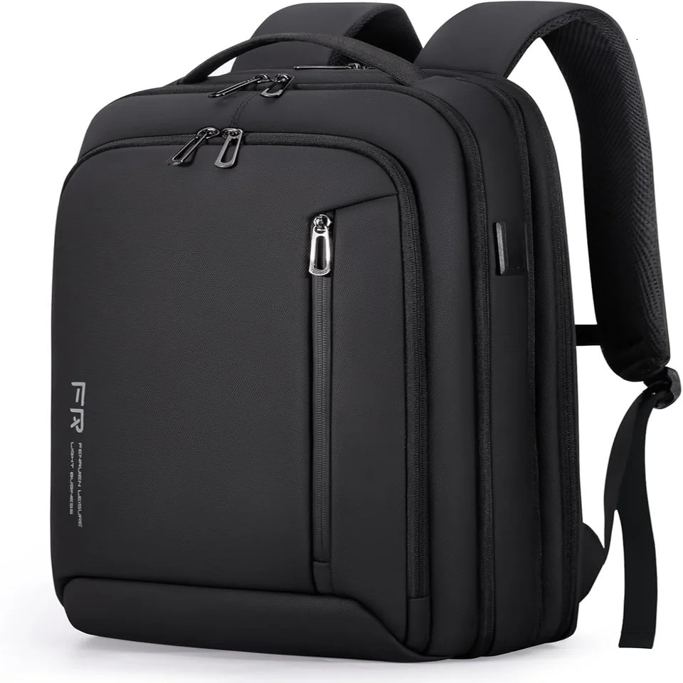 Ship from US FENRUIEN Mens Business Laptop Backpack 156inch Expandable with USB Port Waterproof for Weekends to Carry You WorkUniversity 250227FBB