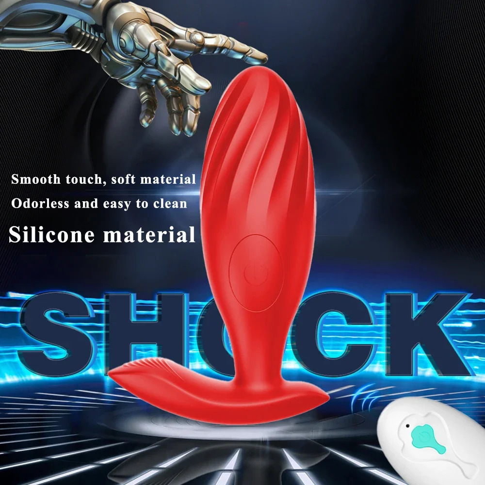 Anal Plug Vibrator 10 Speeds Butt Plug Prostate Vibrating Massager Remote Control Female Masturbator Sex Toys for Women Men 250227