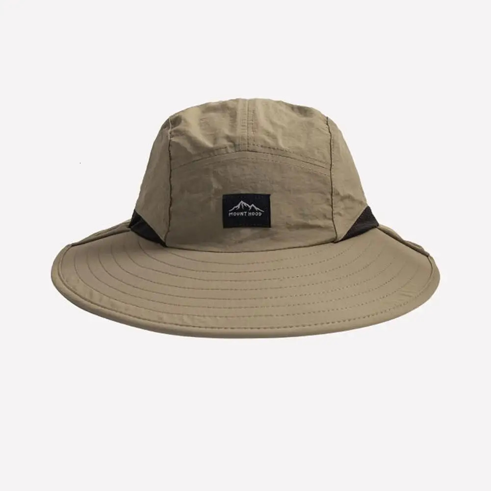Quick-Drying Bucket Hat Fisherman Hat Sunscreen Cap Sun-Proof Panama Cap Sun-Shade Wide Brim For Hiking Hats For Men Women 250218