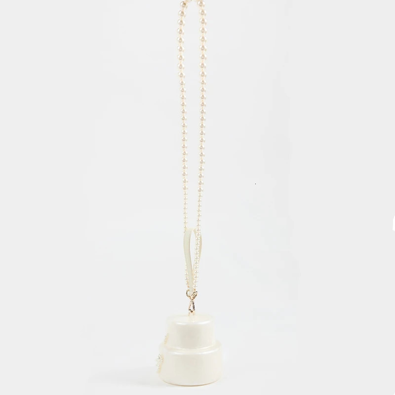 Women Acrylic cake bag cute pearl Evening Clutch Bag Embellished Pearl purse For Wedding Party y shoulder Handbag ner 250226