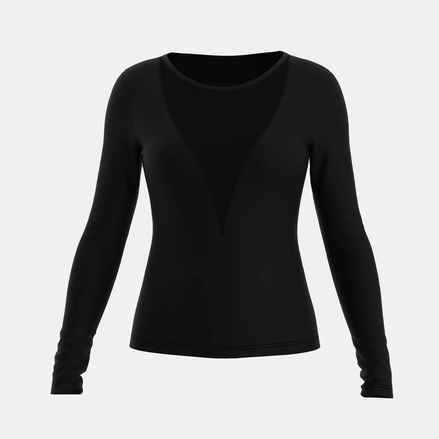 Mia Muse WomenS T-Shirts Autumn Fitting Slim Black See-Through Long Sleeve Round-Neck Fashion Sexy T-Shirts 250227