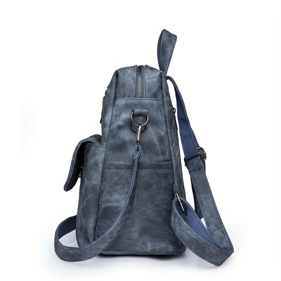 Ship from US Retro Backpack Purse Multifunctional Twoway Shoulder Bag Women Fashion School Daypack For Travel Work 250227FBB