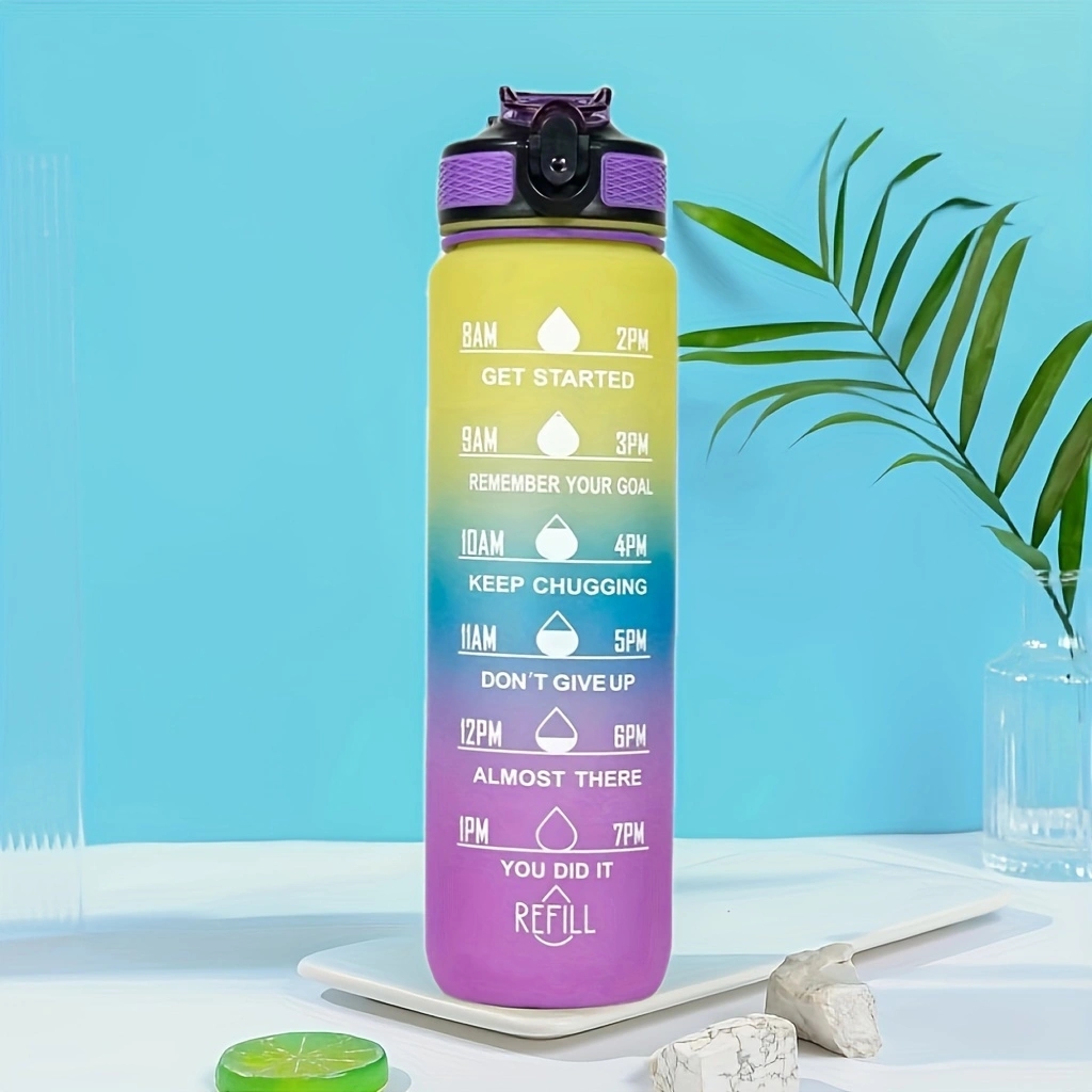 High Capacity BPA Free Portable Plastic Sports Water Bottle for Gym Outdoor