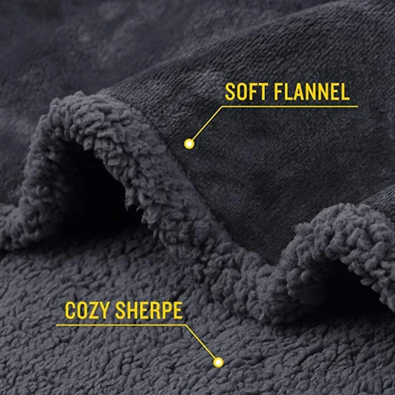 Blanket Plus Size Shaggy Blankets for Couple Winter Thickened Warm Blanket | Waterproof Rectangle Napping Blanket 250304