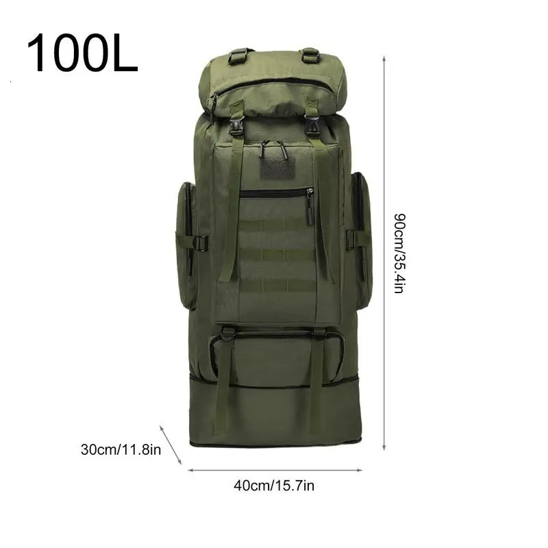 Ship from US Mens hiking backpack large capacity Rucksack waterproof 250227FBB