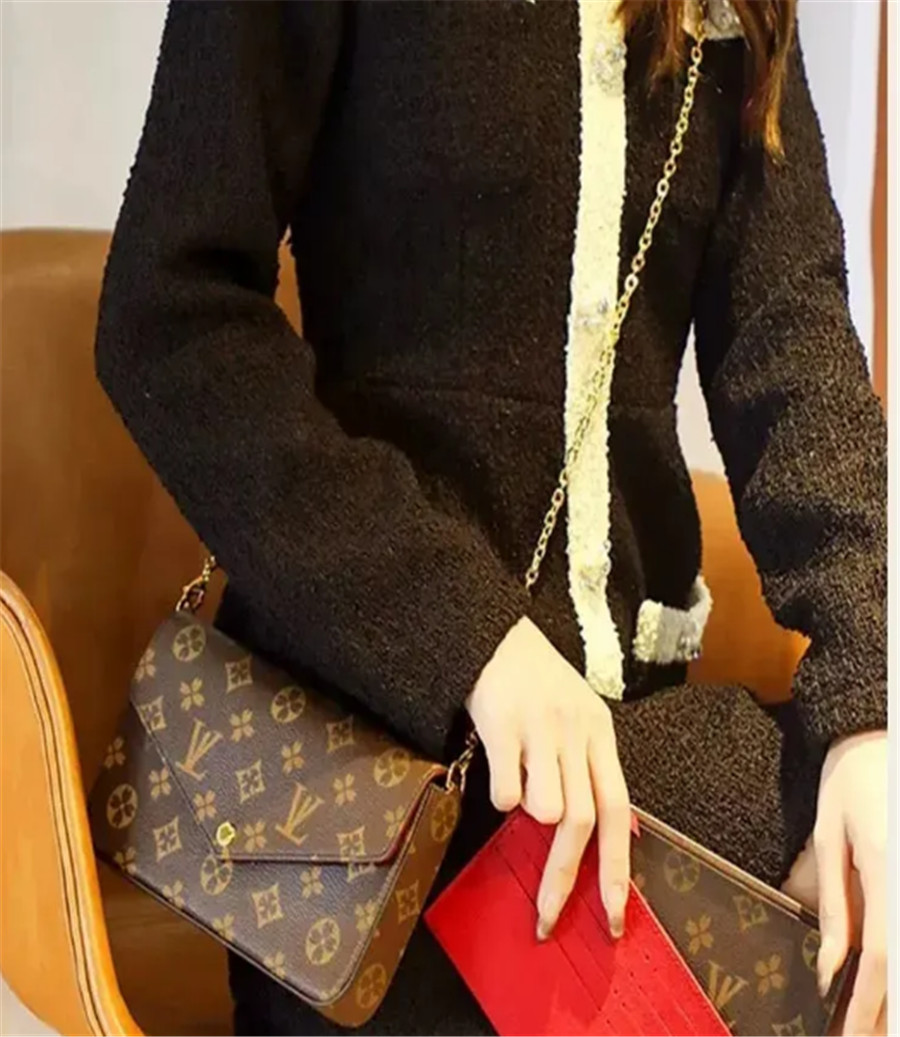 2025 s Designer 3 Multi FELICIE POCHETTE Chain Handbags Crossbody Purse Fashion Women Shoulder Bags Lady Totes Bag Wallet Female backpack