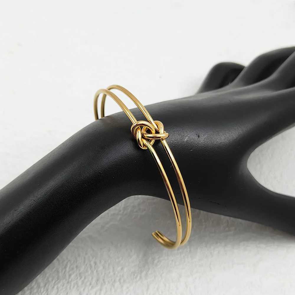 New nodule bracelet fashionable and personized stainl steel womens bracelet jewelry opening design gift for women W250227