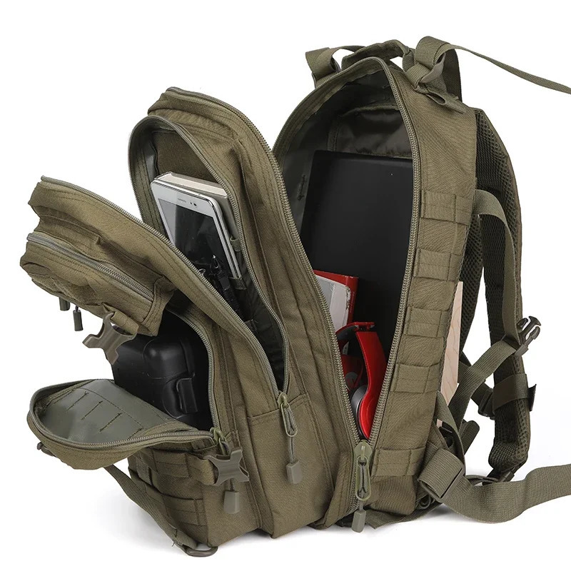 Ship from US 30L Men Military Climbing Bag Outdoor Army Tactical Backpack Hiking Travel Sports Rucksack Waterproof Camping Hunting 250227FBB