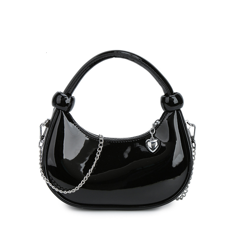 designer Spring New Single Shoulder Underarm Women's Korean Edition, Niche Crescent Bag, Trendy Half Moon Saddle