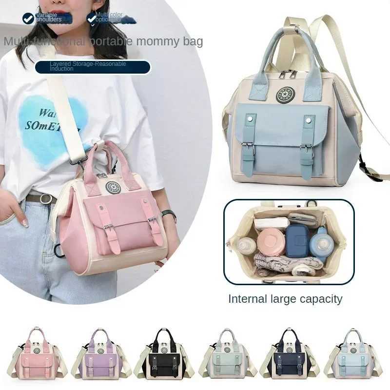 Diaper Bags New Oxford Leather Belt Mommy Bag Multifunctional Crossbody Backpack for Outdoor Mother and Baby Bag LightweightStorage MommyBag Y250227W5