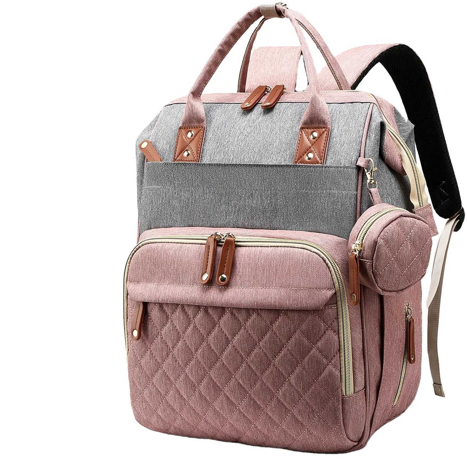 Diaper Bags Unisex Fashion Pacifier Case Changing Pad Large Capacity Mummy Backpack Diaper Bag For Travel Y250227VFYM