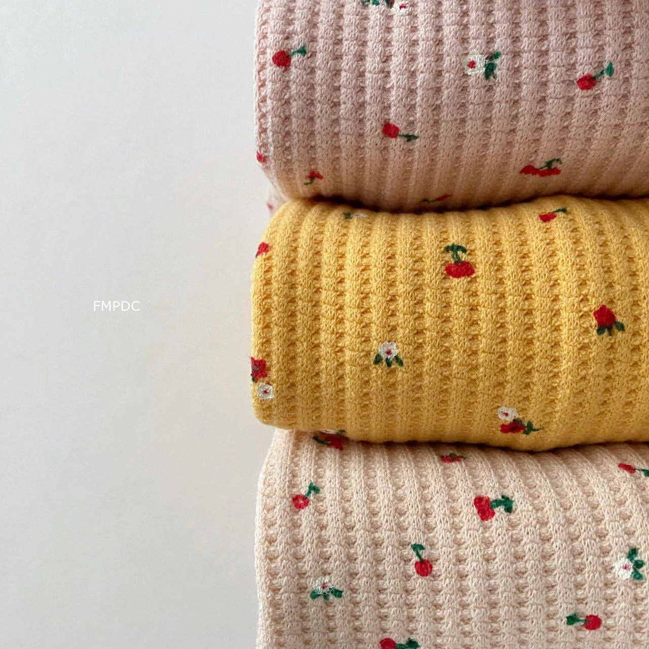Baby Clothes Girl Autumn born Sets Round Neck Fruit Cherry Print Long Sleeve Pants 2PCS Infant Suit Toddler Children Clothing 250227