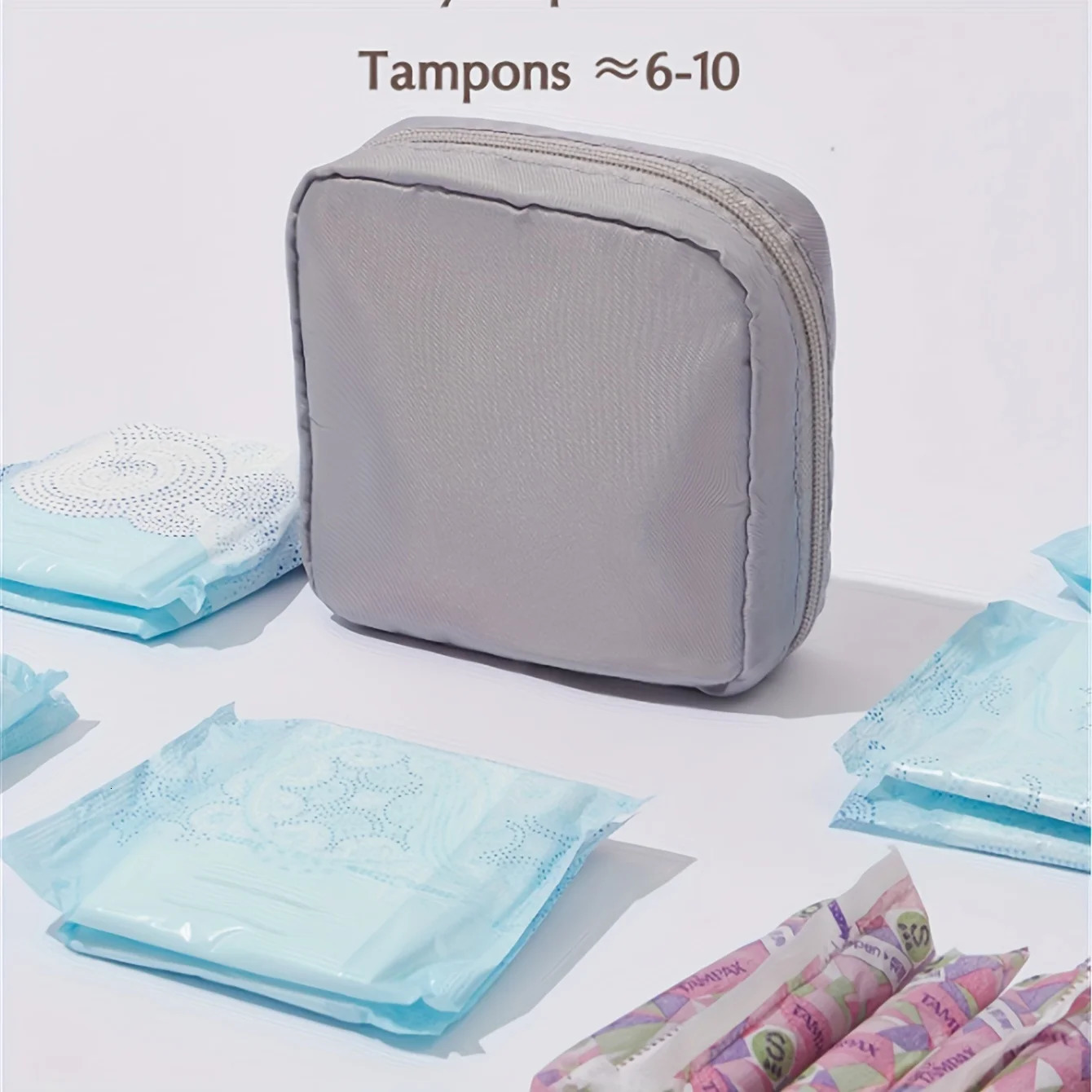Ship from US 1 Large Capacity Fashionable Layered Storage Mini Bag Polyester Cosmetics Box with Mesh Compartments 250227FBB