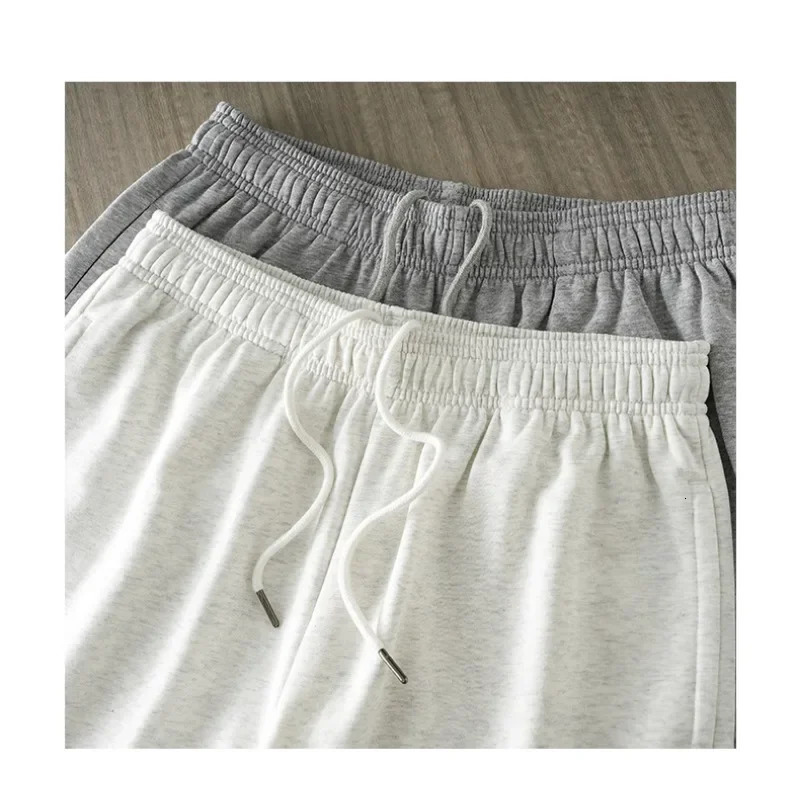 High Quality Cotton Shorts Summer High Street Casual Drawstring Loose Mens Womens Shorts Fitness Shorts Sweatpants 250226