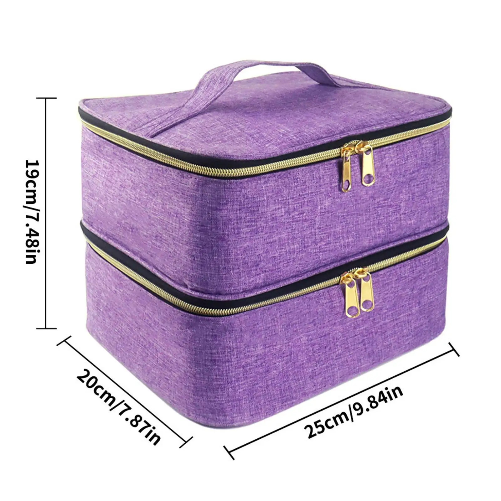 Ship from US Nail polish carrying case Portable for manipulating tools gel nail 250227FBB