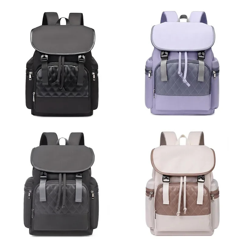 Diaper Bag Backpack Fashion Double Color Matching Large Capacity Baby Travel Bag Pack born Mommy Bag Storage Accessories 250227