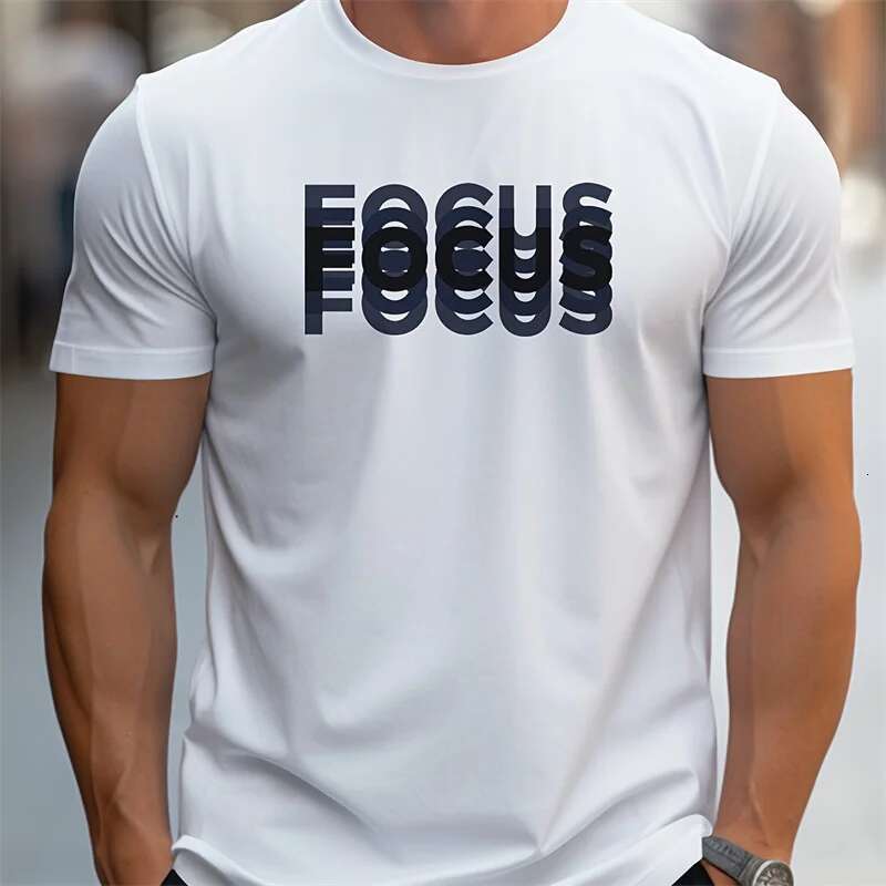 Fashionable Letter Printed Pattern T-shirt Summer New Designer T-shirt Trendy Short Sleeved Simple Casual 3D Printed T-shirt O-neck Street Oversized T