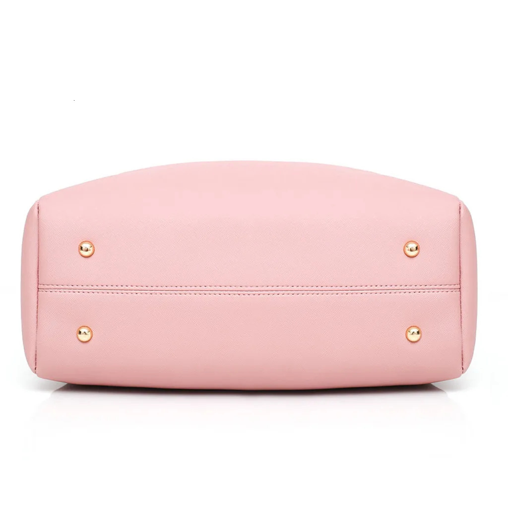 Ship from US One Shoulder Bag For Women Fashion Womens Trend FourPiece Solid Color Leather Handbag 250227FBB