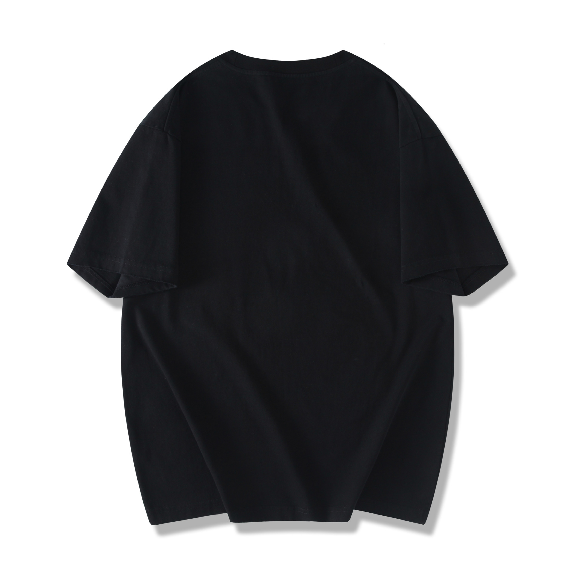 Free Shipping Designer 2025 Youth Solid Color Blank Shirt Fashion Brand Loose Short Sleeved T-shirt Men's Summer