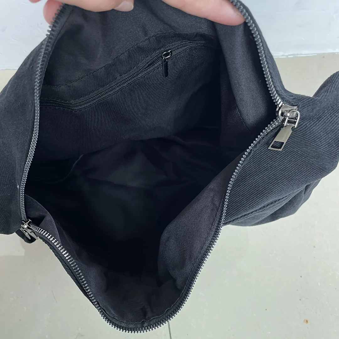 Ship from US Canvas Dumpling Crossbody BagSoft Strap Shoulder BagCasual Hobo Bag For Sport Travel School 250227FBB