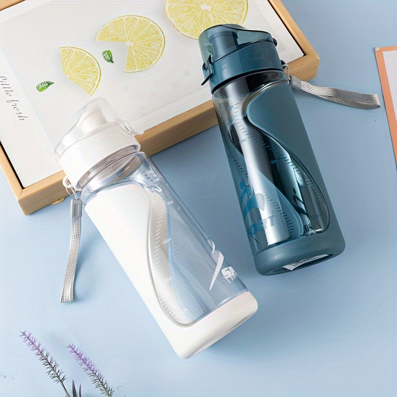 Plastic Space Cup Sports Cup Outdoor Portable Car Suction Logo Kettle With Cups Colorful Bottles Water Hold Plastic Bottle