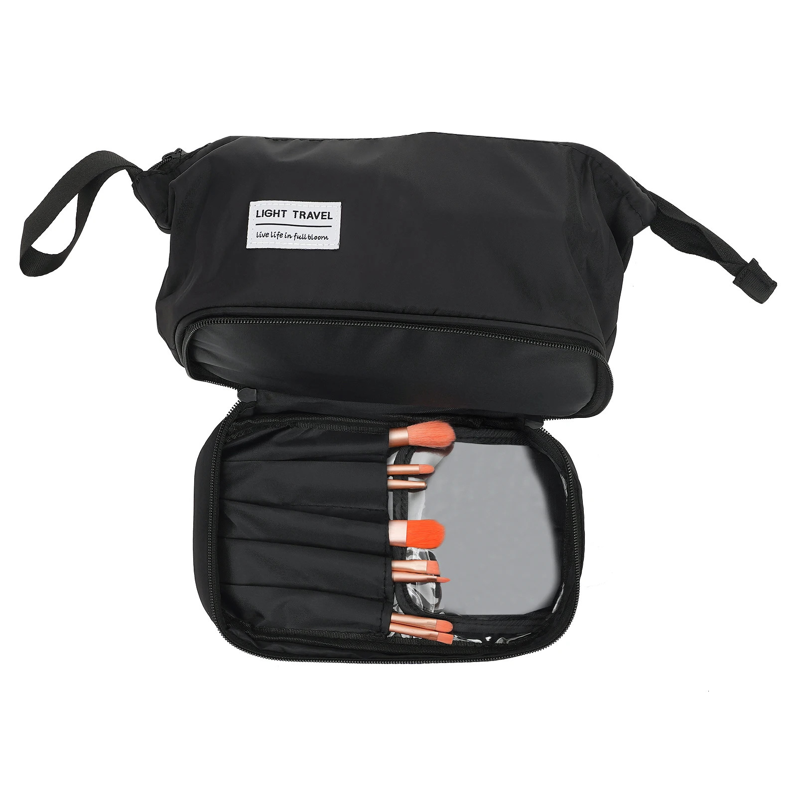 Ship from US Waterproof Makeup Storage Bag Large Capacity DustProof Easy to Carry Organized Compartments for Cosmetics 250227FBB