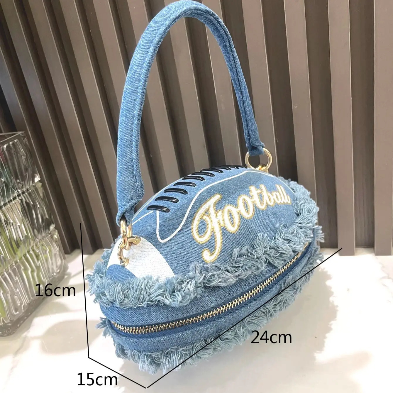 Purses and handbag y ner Womens bag denim Ball shape Evening clutch Bag Purse 250226