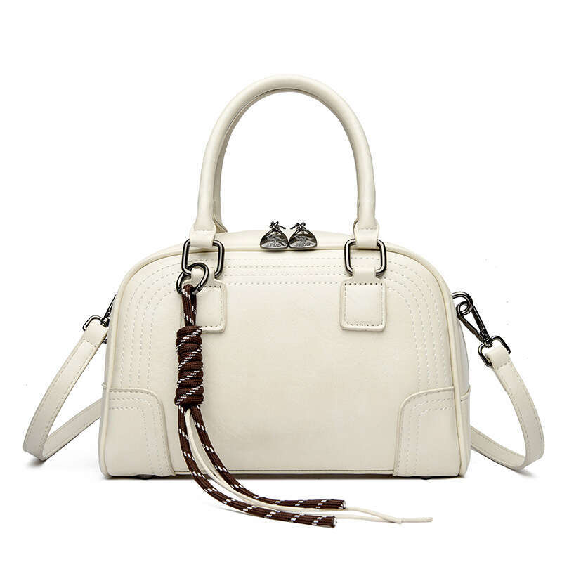 2025 new soft leather for women, fashionable and simple hand-held mother bag, large capacity single shoulder crossbody bag