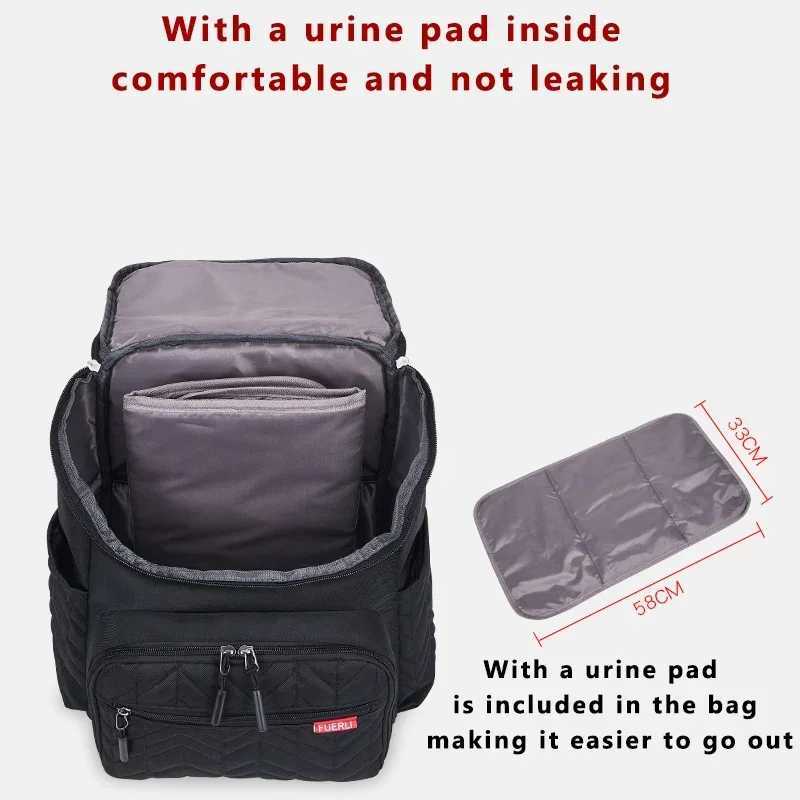 Diaper Bags Baby Diaper Bag Backpack Mummy Maternity Bag Large Capacity Baby Nappy Bag Travel Backpacks for Mom Nursing Baby Stroller Bags Y2502276PMN
