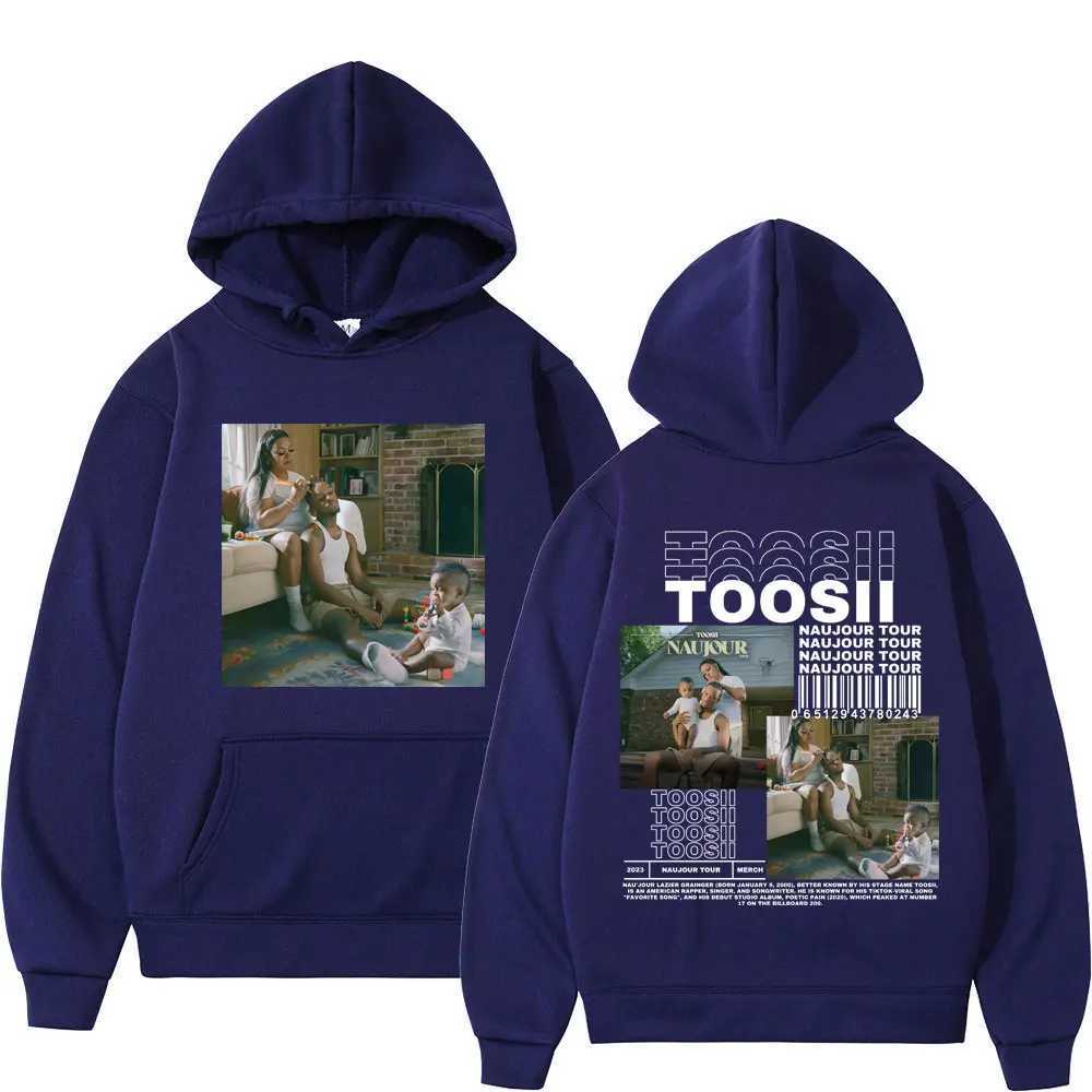 Rapper Toosii Music Album Double Sided Print Hoodie Men Women Harajuku Hip Hop Hooded Sweatshirts Fashion Casual Loose Pullovers X250227