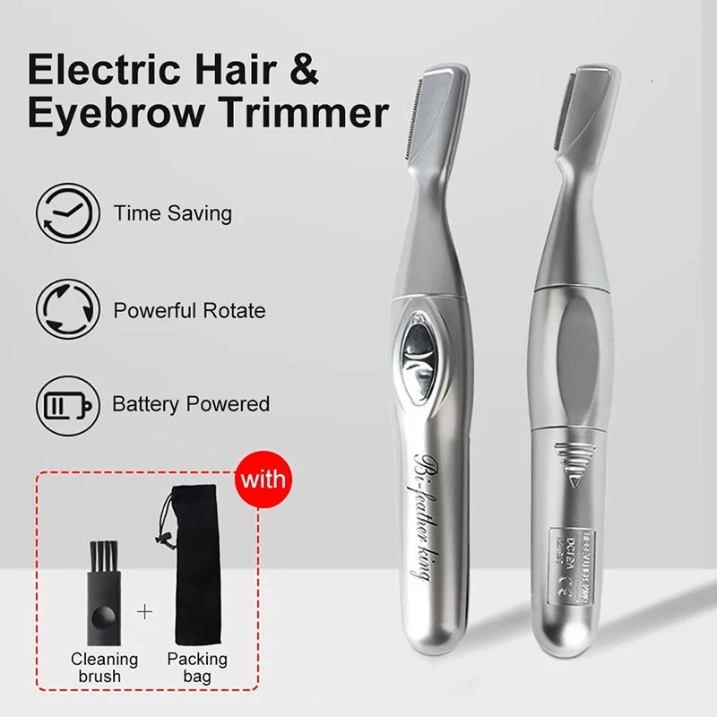 Electric Eyebrow Trimmer Mens And Womens Automatic Eyebrow Trimmer Portable Hair Removal Beauty Trimmer Beginner Beauty Tool 250224