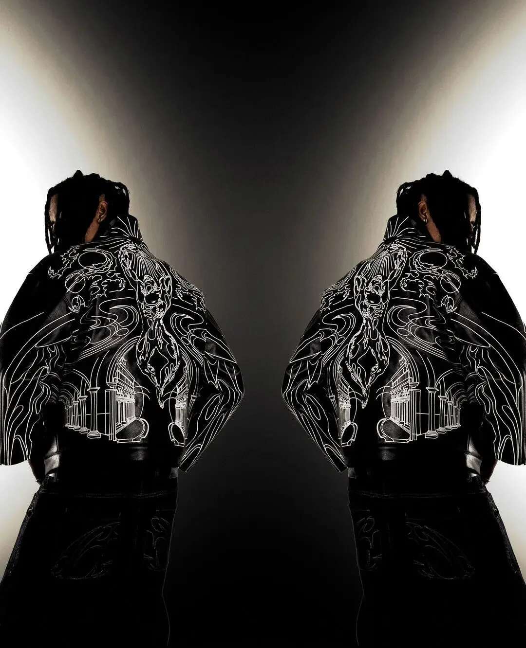 Retro Y2k Gothic Jackets for Men Hip Hop Rock e Letter Pattern Pu Leather Black Thickened Loose Zipper Jacket Coats