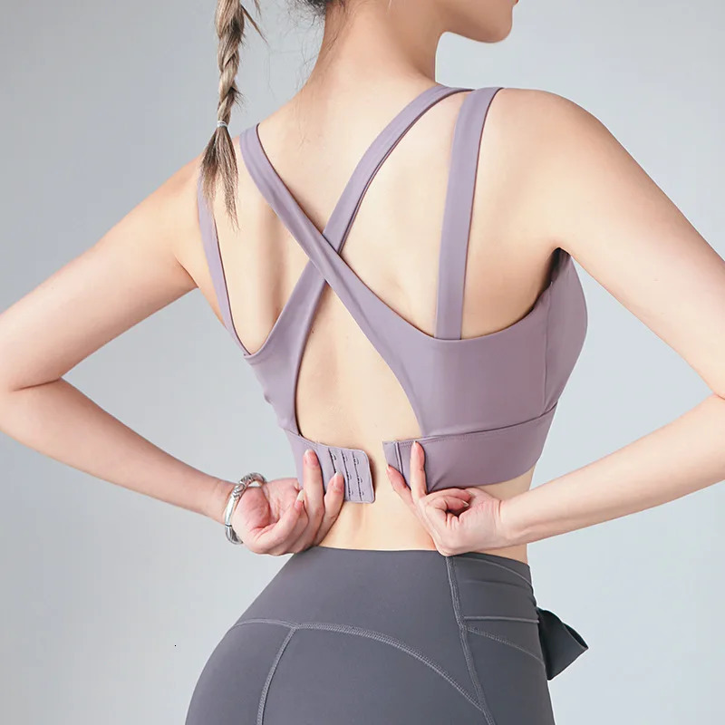 Aiithuug Sports Bras for Yoga Gym Workout Crop Top Fitness Tops Bounce Control Jogging Bras Push Up Running Top Active Wear 250226