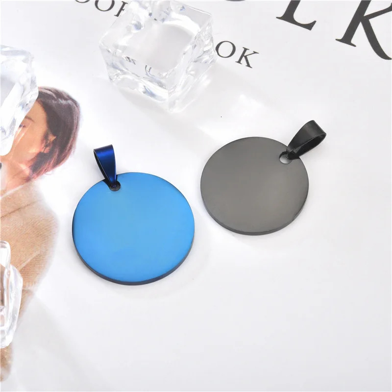 Personalized Engrave Hand Drawn Portraits Handwritten Phrases Text Custom Sign Name Round Pendant Necklaces for Women Men Lover 250117