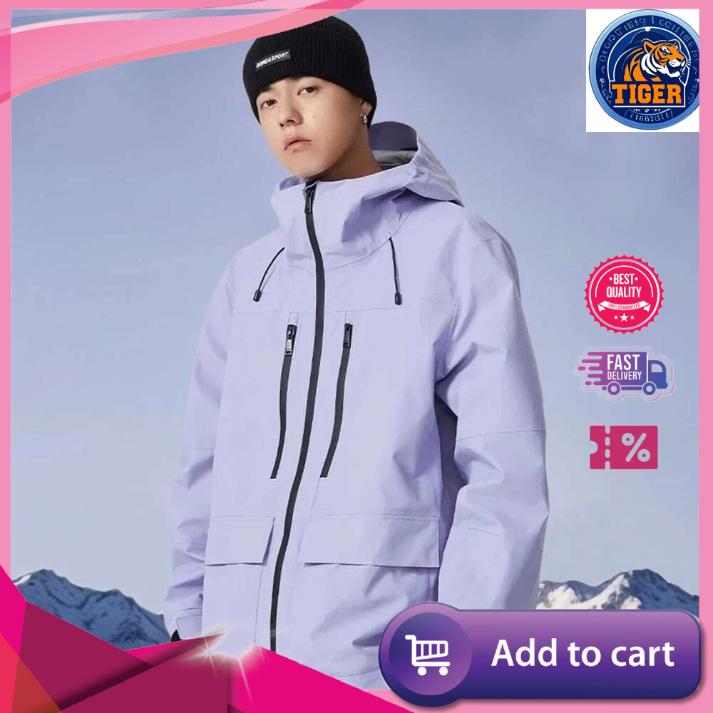 Ddmyoutdoor Outdoor Winter Skiing Jacket Man Snowfield Sport Tops Couple Ski Cold Coat Pro Warm Waterproof Woman Snow Tracksuit Clothes Jogging Suit