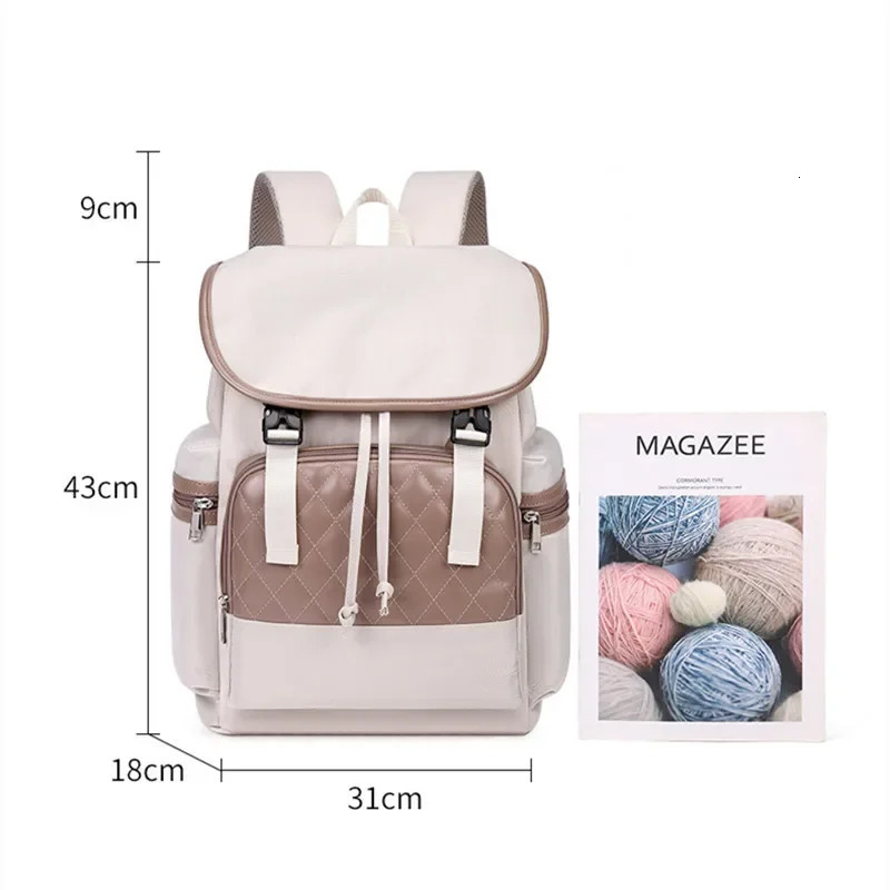 Diaper Bag Backpack Fashion Double Color Matching Large Capacity Baby Travel Bag Pack born Mommy Bag Storage Accessories 250227