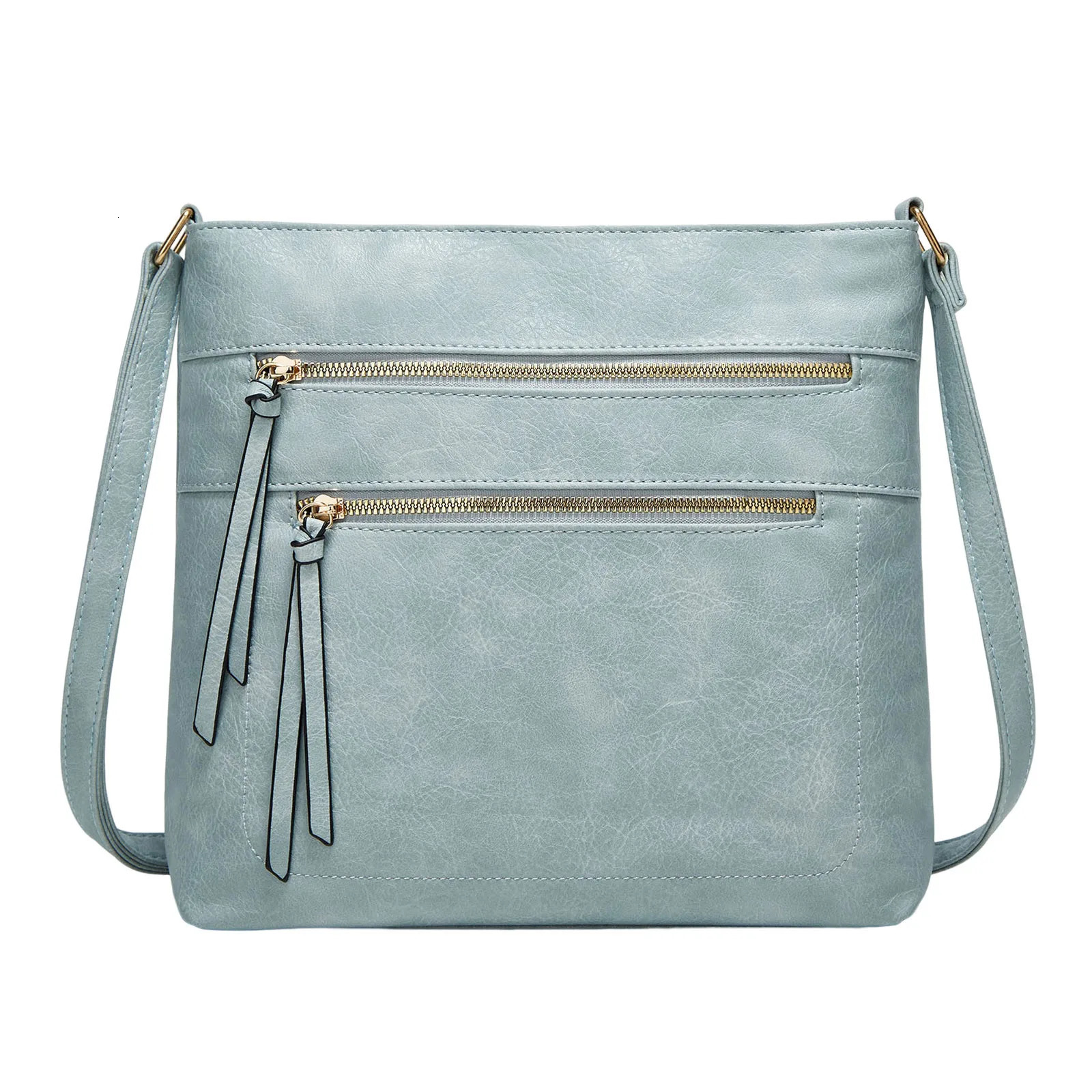 Ship from US Womens soft leather retro small square shoulder bag handbag large capacity womens 250227FBB
