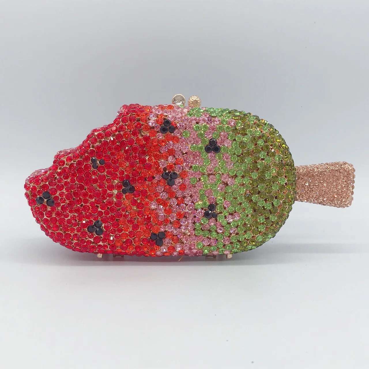 XIYUAN Ice Cream Shaped Dias Evening Clutch Bags New Crystals Bridal Purses Dinner Gem Day Clutches Female Rhies Purse
