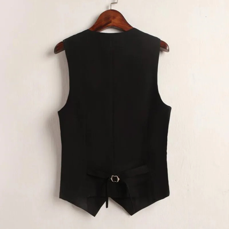 #0710 Summer VNeck Vest Women Thin Loose Waistcoat Single Breasted Sleeveless Blazer Female Slim Short Femme Buttons 250226